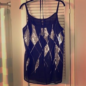 LOVED by Heidi Klum Sequined Maternity Camisole
